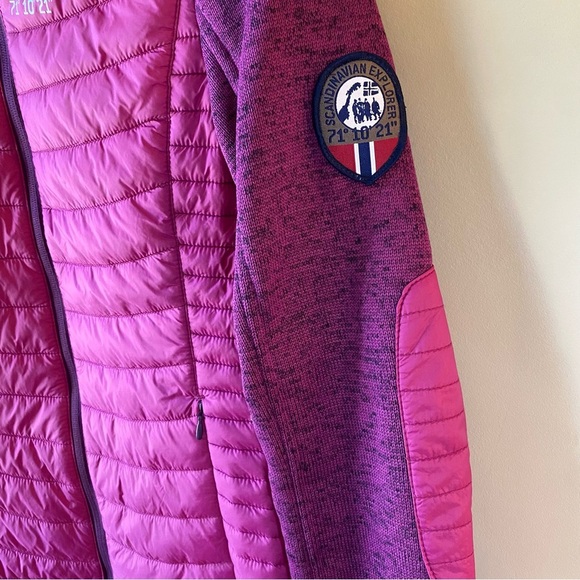 Scandinavian Explorer Women's Pink Puffer Jacket Size Small - Picture 3 of 10